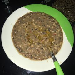Beans porridge with manshanu A picture of Beans porridge with manshanu.