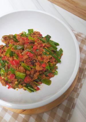 Foto resep Tumis Oncom Kembang Bawang
