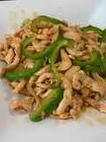 Chinese style Stir-Fry Containing Green pepper and Meat