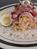 Rollitos de jamón cocido