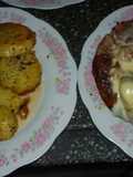 Pierna de cordero al horno con guarnición de papas