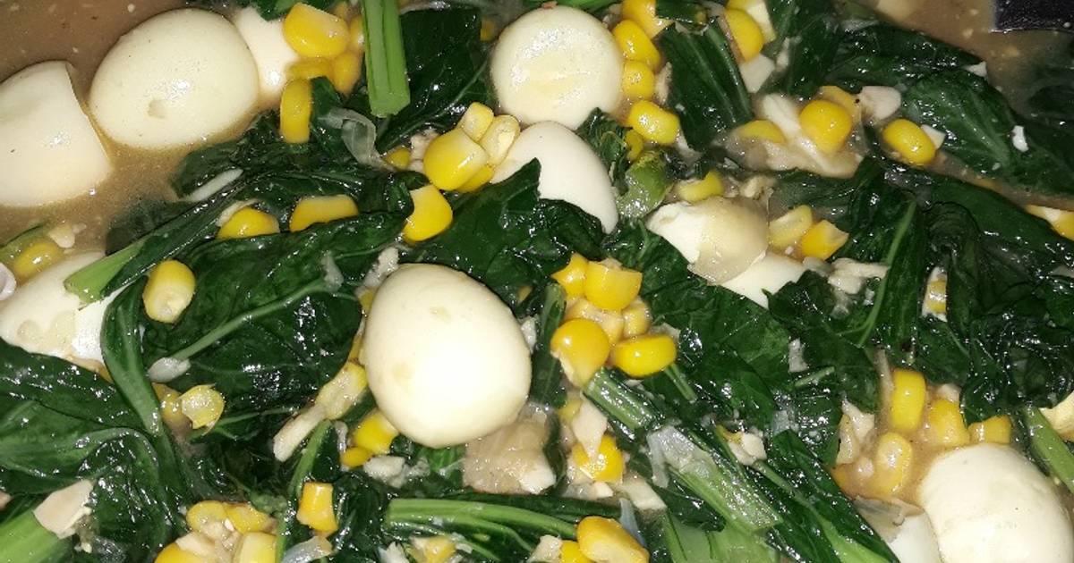 Resep Capcay Sawi Jagung Manis Dan Telur Puyuh Oleh Anggita Ikawati