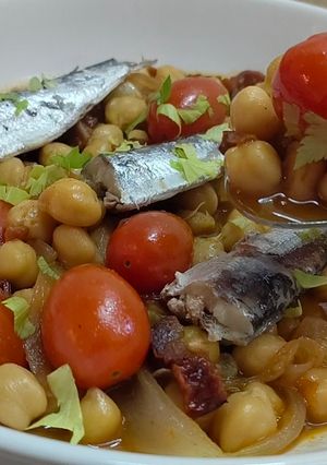 Una foto de Garbanzos express la receta económica