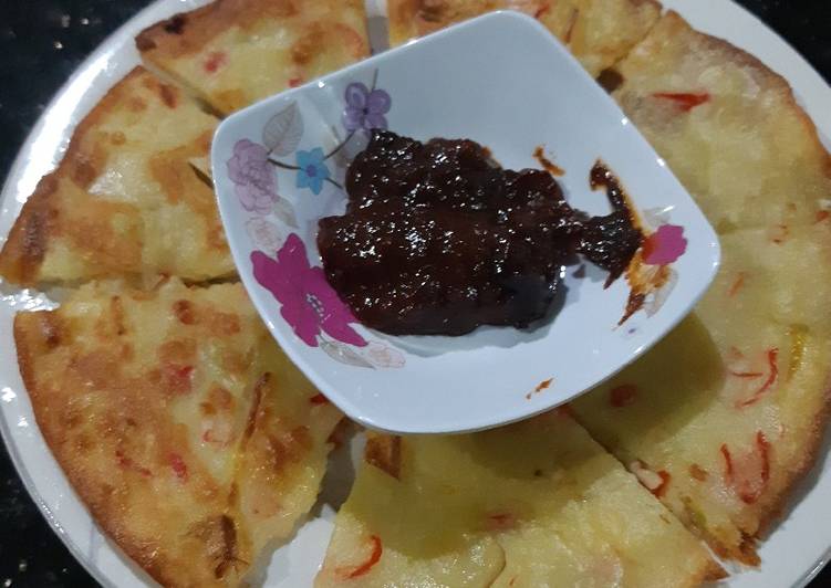 Resep Korean Pancake resto M*gal yang Bikin Ngiler