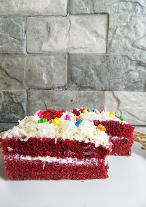 Foto resep Eggless Red Velvet Cake