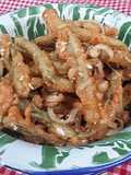 Buncis goreng kriuk telor asin