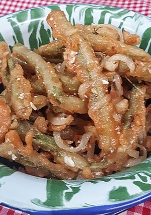 Foto resep Buncis goreng kriuk telor asin