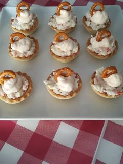 Una foto de Aperitivos de surimi y mousse de salmón