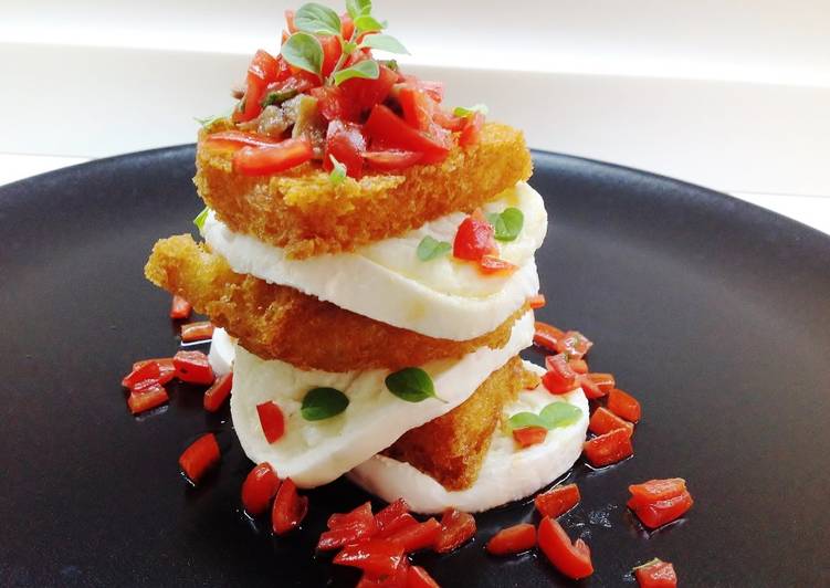 Mozzarella in carrozza scomposta