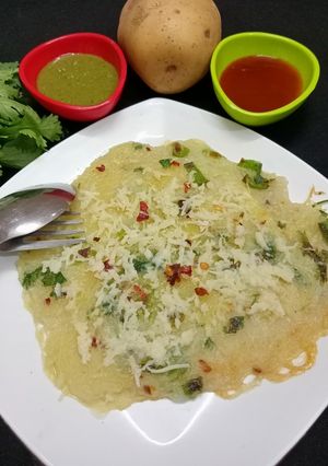 ચીઝી આલુ પુડલા (Cheesy Aloo Pudla Recipe In Gujarati) રેસીપી મુખ્ય ફોટો