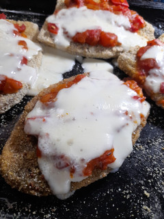 Una foto de Milanesas de berenjena 🍆 sin tacc