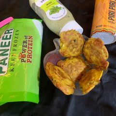 A picture of Mini Panner stuffed Besan Chilla.
