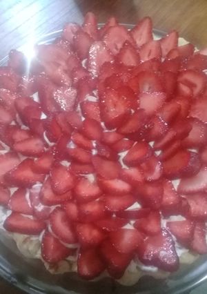 Una foto de Tarta de frutillas🍓