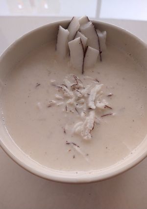 Una foto de Arroz de leche con coco