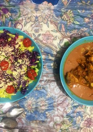 عکسی از دستور خوراک بوقلمون و کرفس