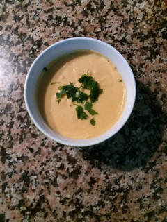 Una foto de Crema de alubias