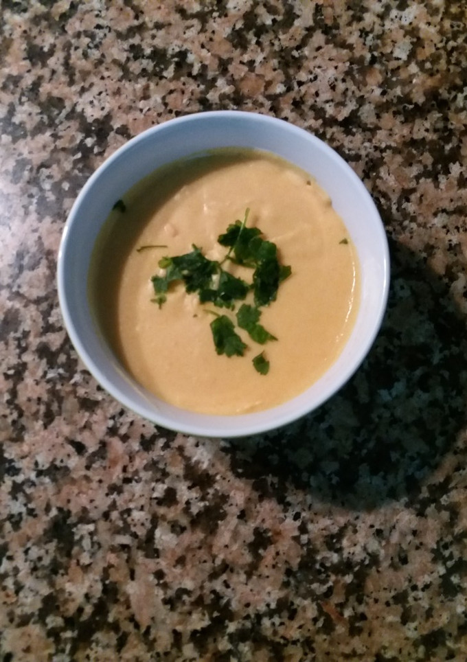 Una foto de Crema de alubias
