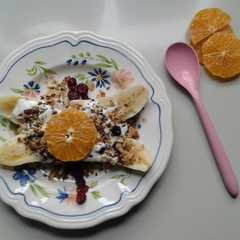 Una foto de Banana split saludable🍌