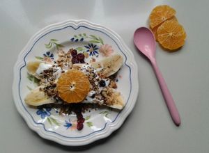 Una foto de Banana split saludable🍌