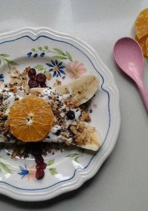 Una foto de Banana split saludable🍌