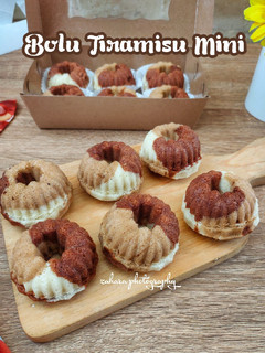 Foto resep Bolu Tiramisu Mini (Takaran Sendok)
