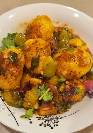 A picture of Pan Roasted Chilli Garlic Baby Potatoes.