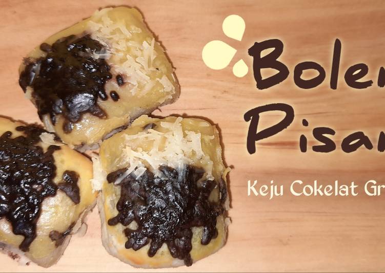 Resep Bolen Pisang Keju Cokelat Greentea - no oven Anti Gagal