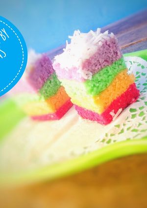 Foto resep Rainbow Cake Kukus Ny Liem