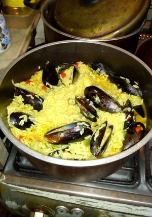 Una foto de Arroz con Mejillones