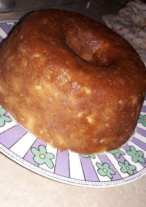 Una foto de Budín de pan😊
