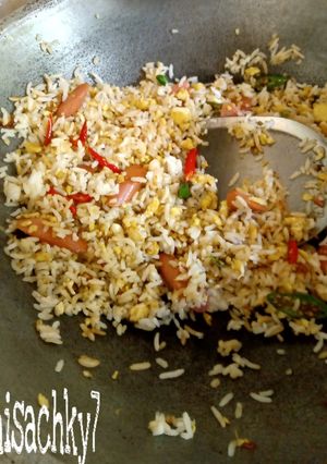 Foto resep Nasi goreng sosis