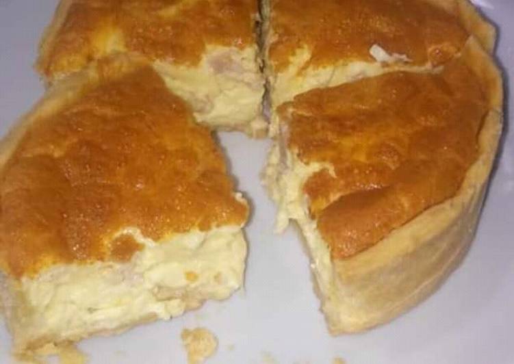 Tarta sin tapa (Quiche lorraine)