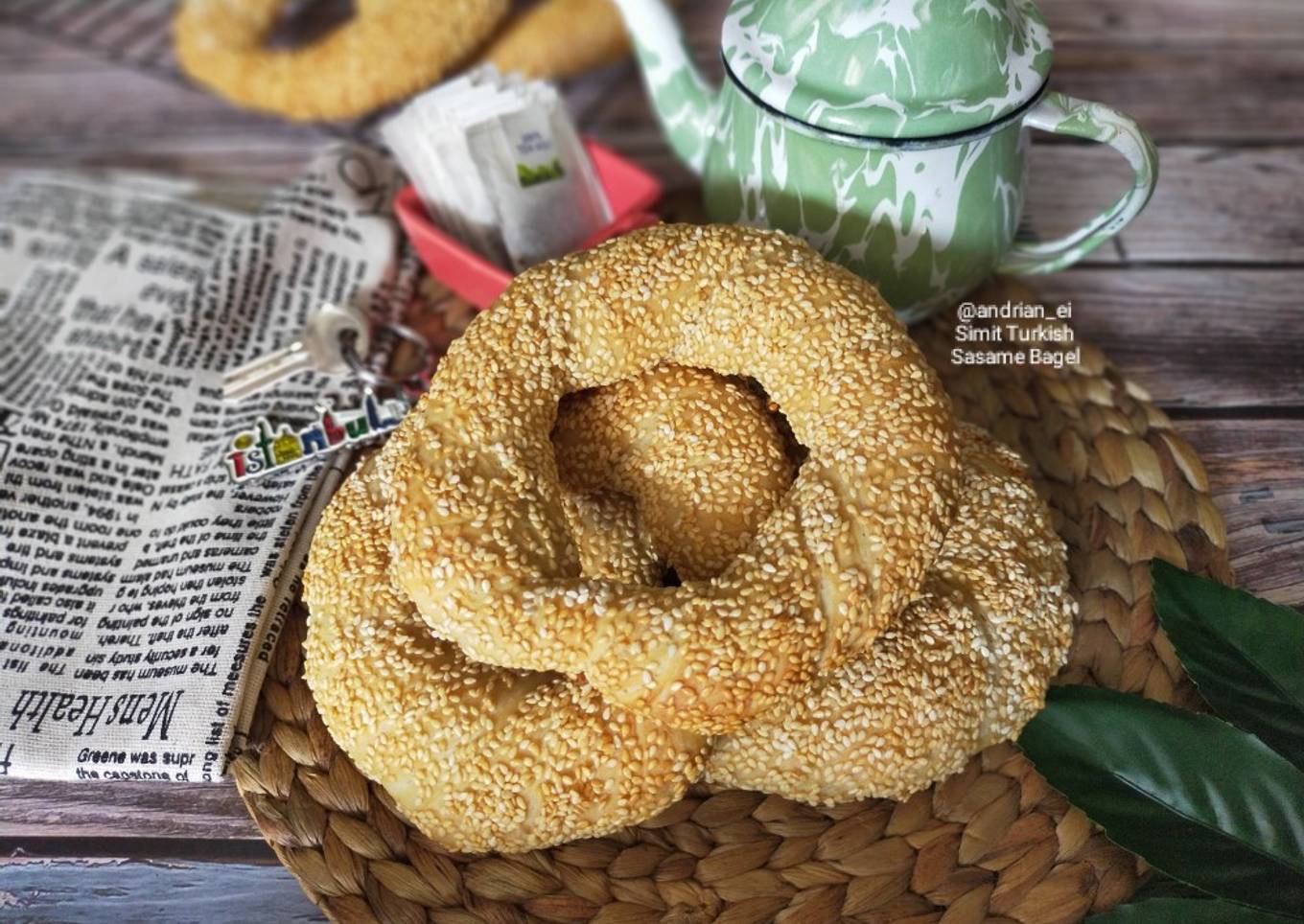 Simit - Turkish Sasame Bagel (Tanpa Ulen)