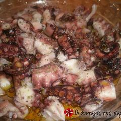 A picture of Octopus with vinegar, from the beautiful Agistri.
