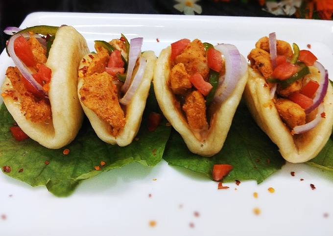 Chicken bao in indian style