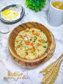 Foto resep Bubur Ayam Pedas