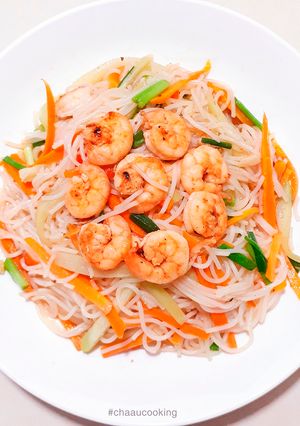 A picture of Spicy and Sour Shrimp Vermicelli Bowl.