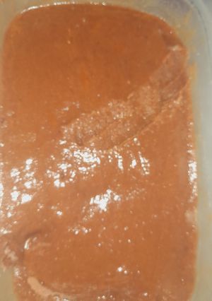 Una foto de Helado de banana y chocolate