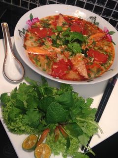 Hình của món Bún Riêu Chay.