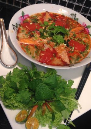 Hình của món Bún Riêu Chay.