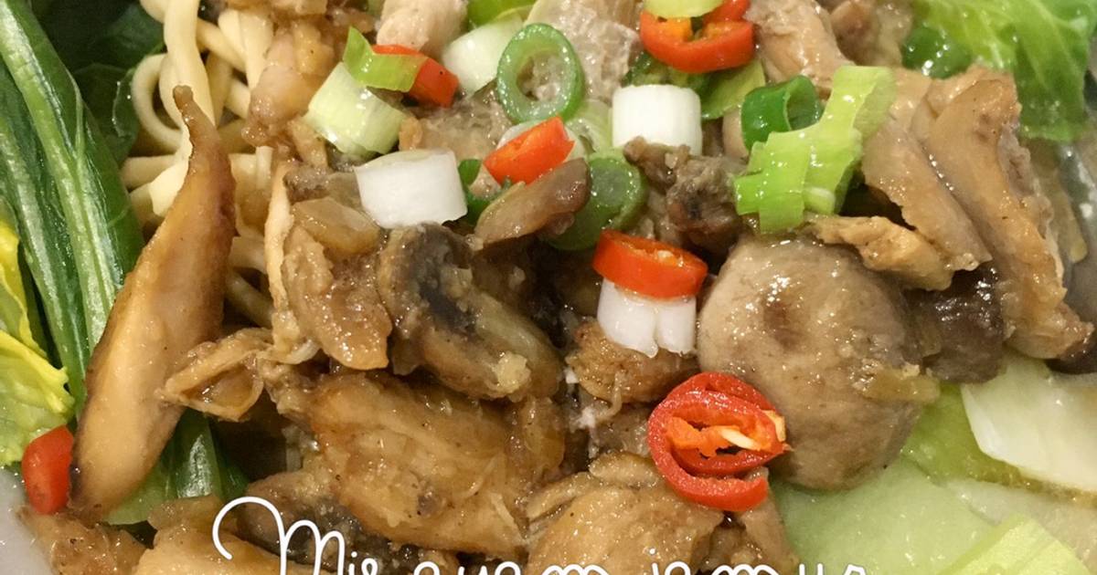 Resep Mie ayam jamur oleh Nina Anggraini - Cookpad