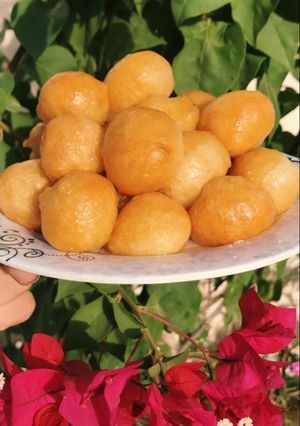 صورة لوصفة لقيمات 😋✨