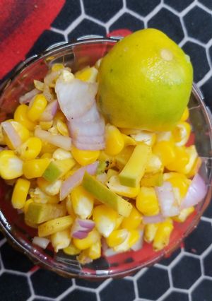 கார்ன் மேங்கோ மசாலா (Corn mango masala recipe in tamil) செய்முறை முக்கிய புகைப்படம்