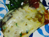 Berenjenas al estilo turco, con mi toque de queso y albahaca