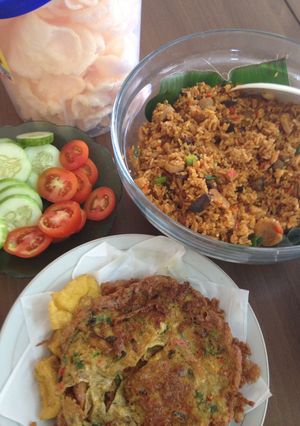 Foto resep Nasi goreng ati ampela dan bakso