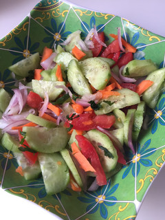 A picture of Vegetables salad.