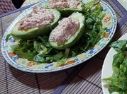 Una foto de palta rellena