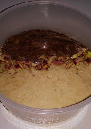 صورة لوصفة حلاوة طحينية بنكهتين