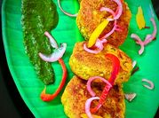 A picture of cheeses kebab