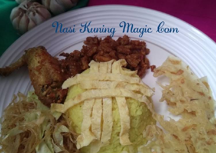 Langkah Mudah Menyiapkan Nasi Kuning Magic com simple Super Lezat
